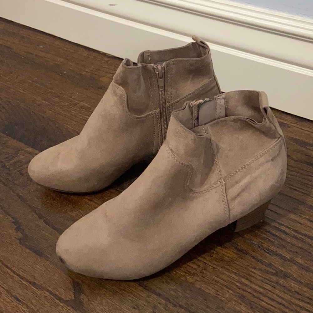 Tan booties